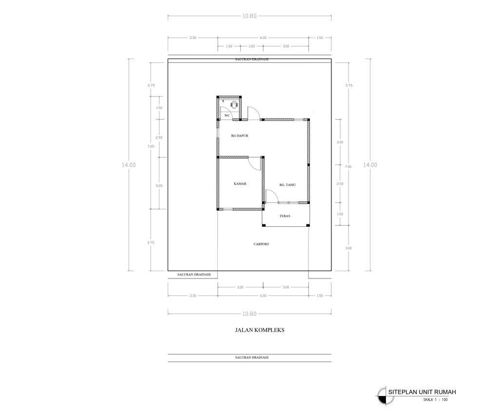 foto denah rumah tipe 36 - Harga 2015 perumahan ILONG ASRI PERMAI