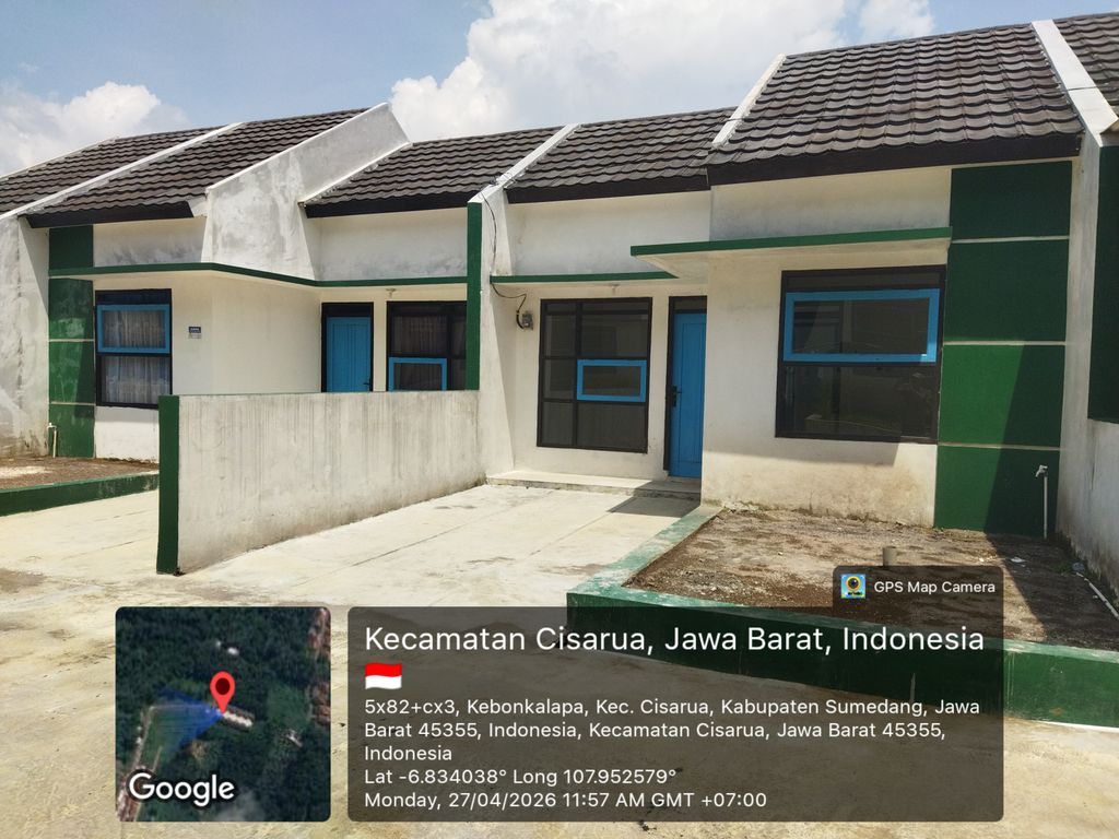 foto tampak rumah tipe 36 (2026) perumahan Perum Bukit Cisalak Permai