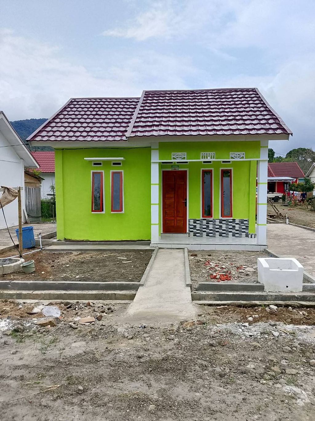 foto tampak rumah tipe 36 perumahan melati residence