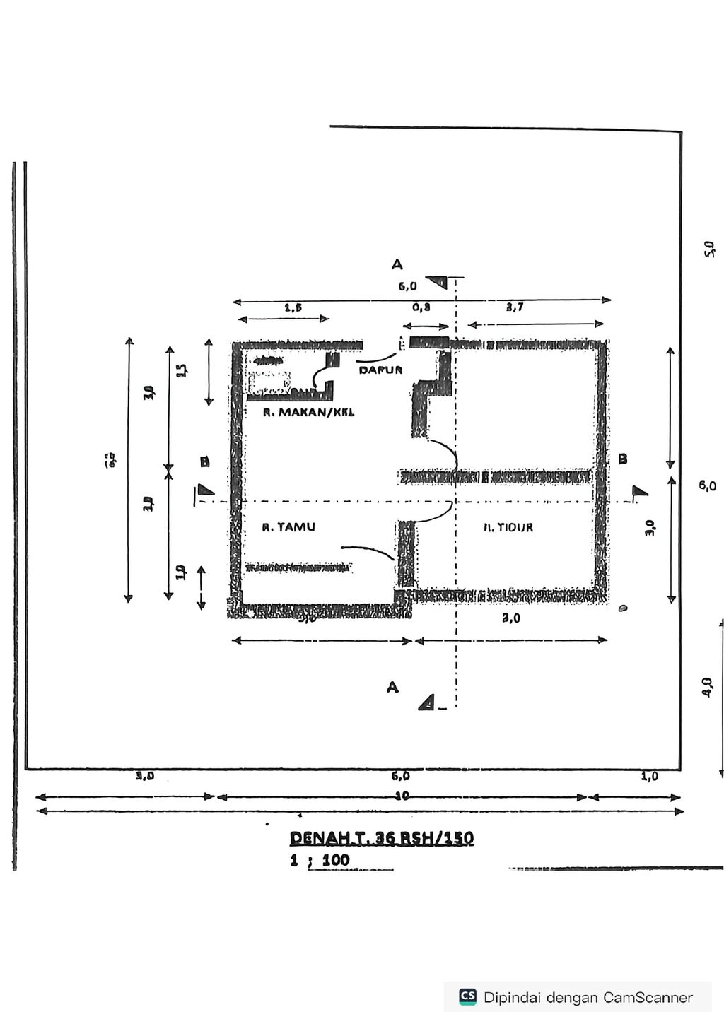 foto denah rumah tipe 36 perumahan melati residence