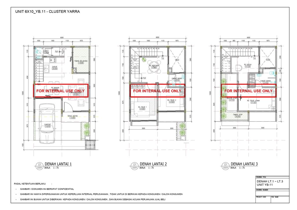 foto denah rumah tipe 6 x 10 perumahan ANWA RESIDENCE PURI