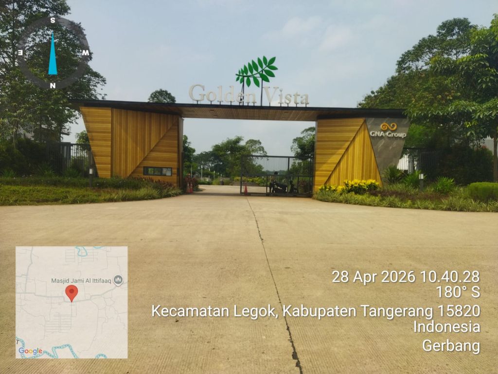 foto gerbang perumahan GOLDEN VISTA