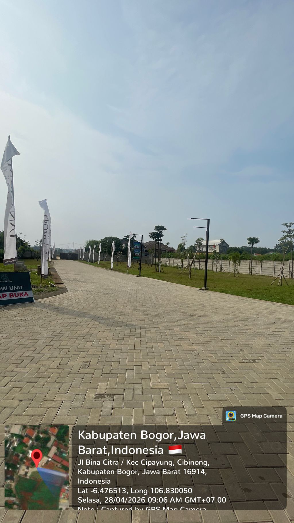 foto posisi tengah perumahan TANARUMA