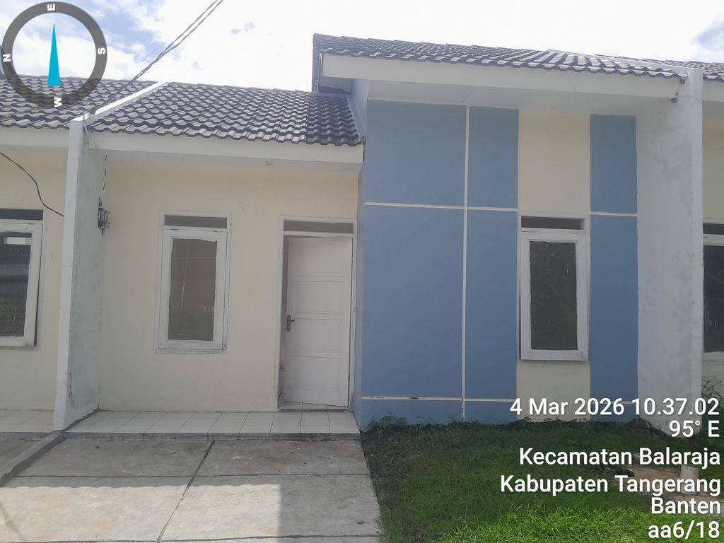 foto tampak rumah tipe 27/60 Komersil 2026 perumahan GRIYA SUTERA BALARAJA TAHAP 3