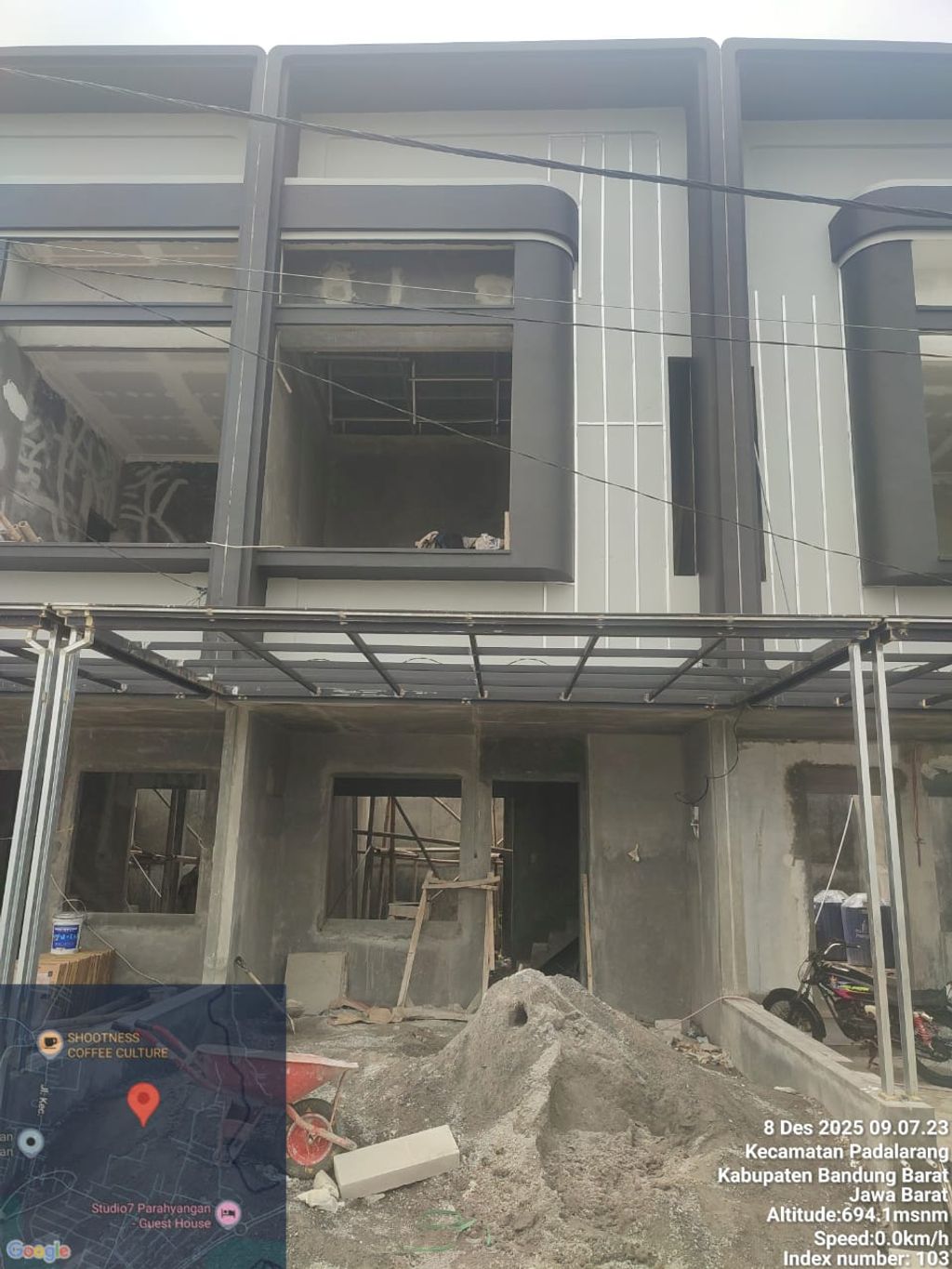 foto tampak rumah tipe 45 Compact Minimalis HC (606) perumahan Cluster Everton