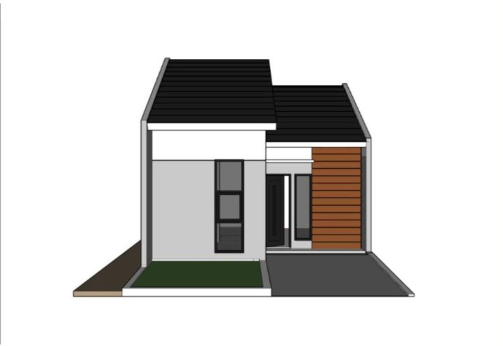 foto tampak rumah tipe 36 perumahan ZORA RESIDENCE