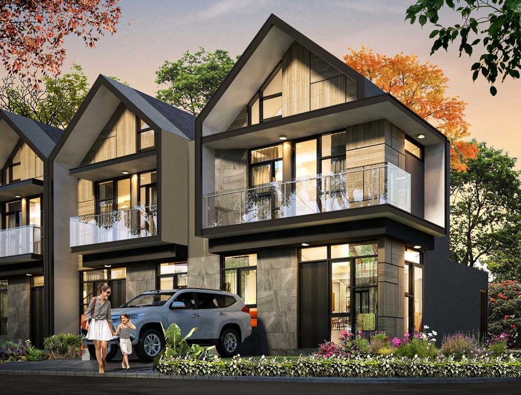 foto tampak rumah tipe FURANO perumahan GOLDEN VISTA