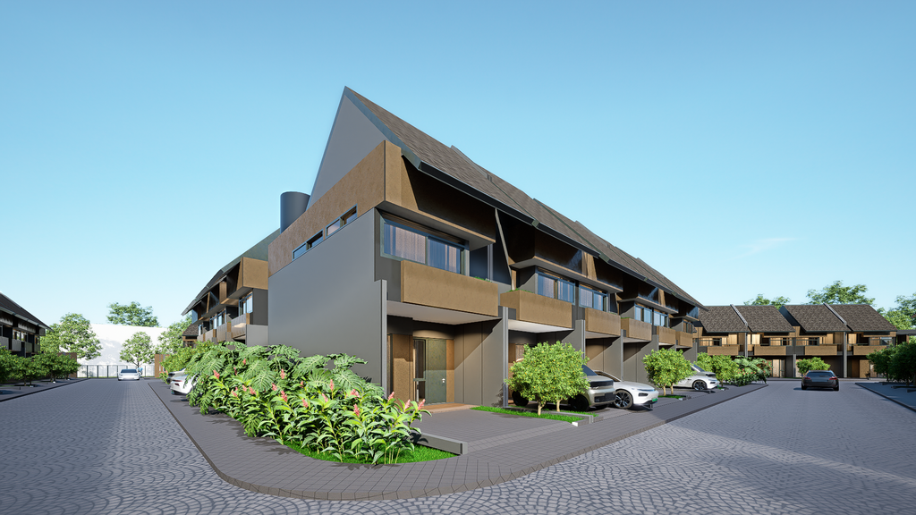 foto tampak rumah tipe NEORA79HOOK perumahan Metland Menteng