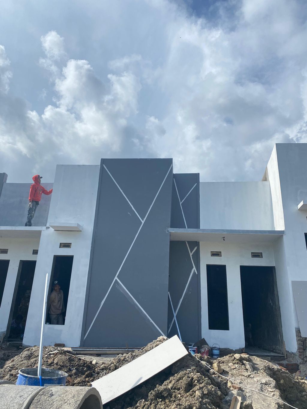 foto tampak rumah tipe 30/60 perumahan Griya SBPR 02 Kebumen