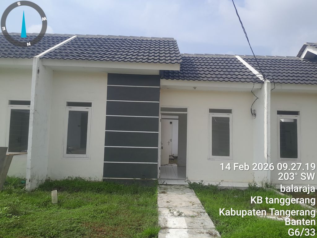 foto tampak rumah tipe 27/60 Komersil perumahan GRIYA SUTERA BALARAJA TAHAP 3
