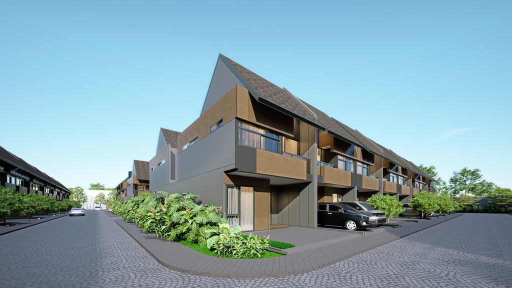 foto tampak rumah tipe NEORA86HOOK perumahan Metland Menteng