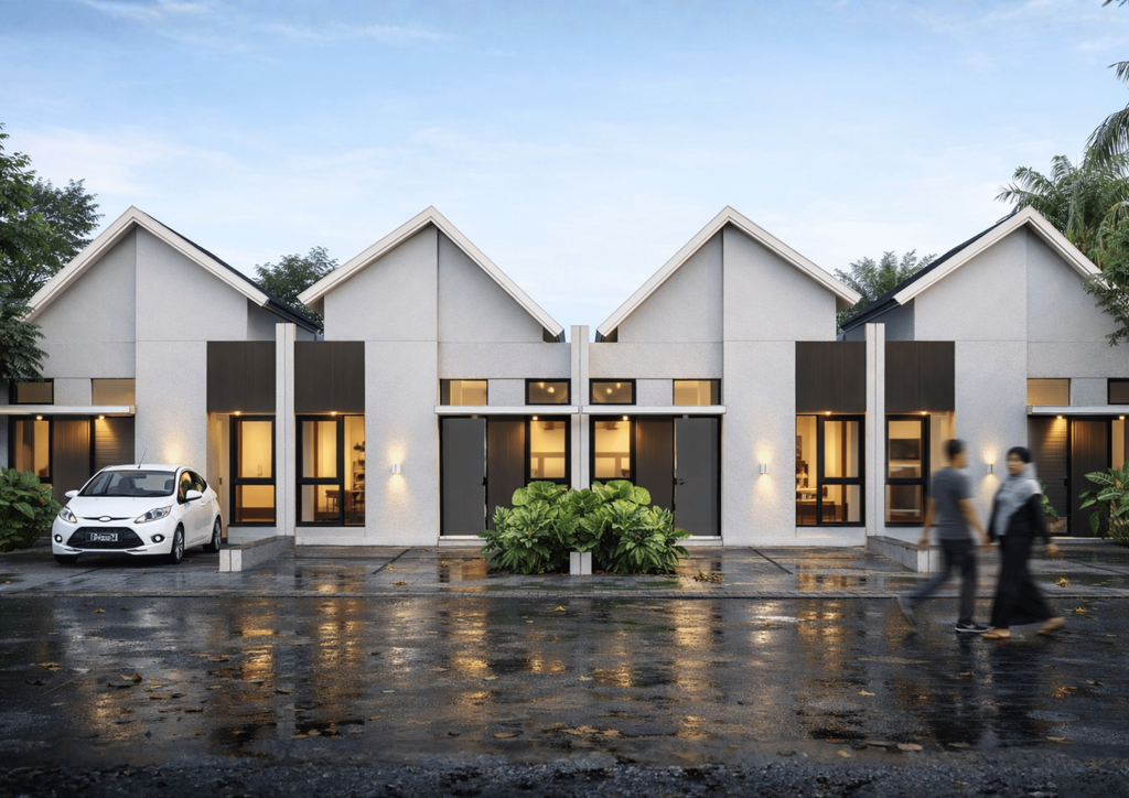 foto tampak rumah tipe 30/60 ( Subsidi ) perumahan Mega Nirwana Brebes