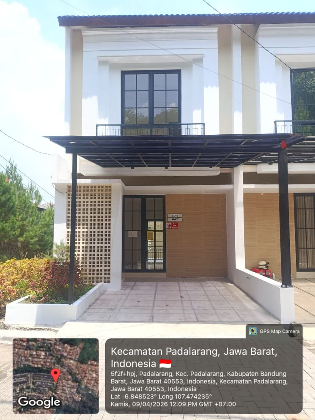 foto tampak rumah tipe 54 Compact Classic CL (485) perumahan G-Land Padalarang Residence 3