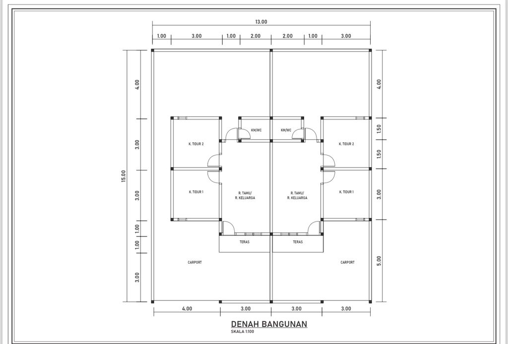 foto denah rumah tipe 36/105 perumahan SYALICA PAVILION TAHAP 3