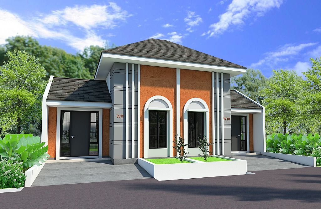 foto tampak rumah tipe ALVIRA perumahan WONDERFUL CIKARANG CITY (BELLAGIO)