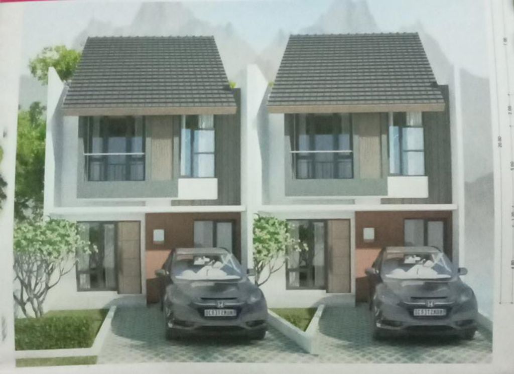 foto tampak rumah tipe VIOLA17 perumahan Garden Residence Tahap 3