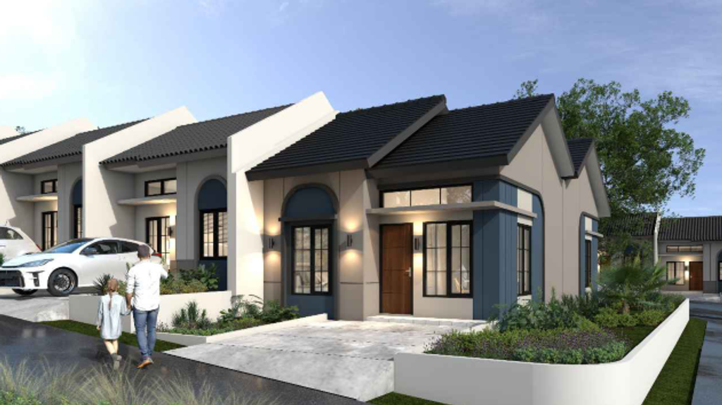 foto tampak rumah tipe Magnolia Hook 36/90 (389.512.000) perumahan PURI HARMONI PASIRMUKTI PERLUASAN