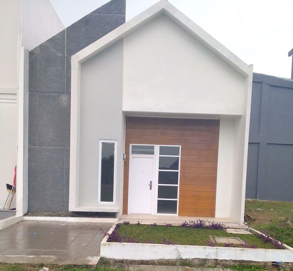 foto tampak rumah tipe 59/98 perumahan Juanda Business Park