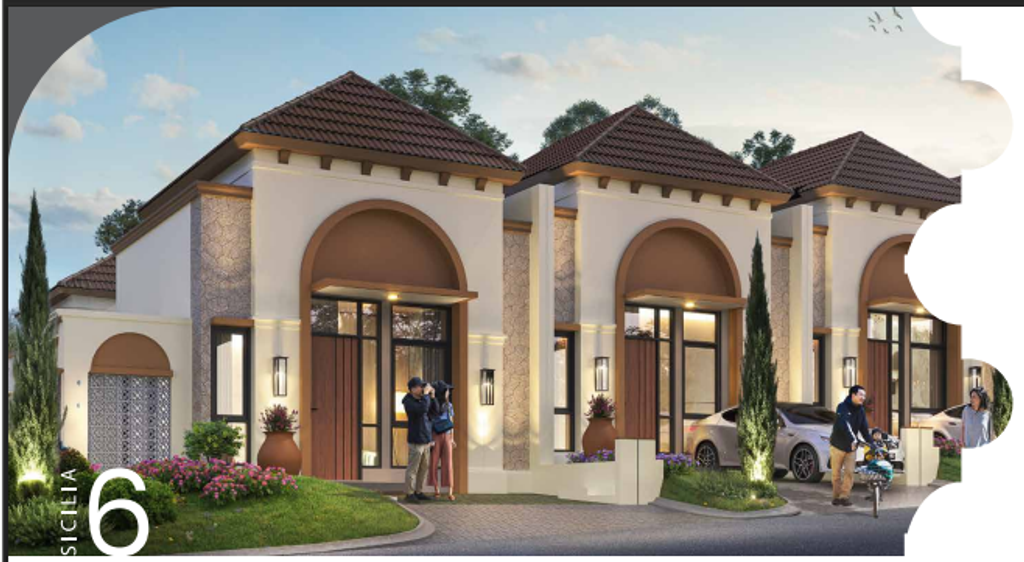foto tampak rumah tipe SICILIA 6 SUPERIOR - PA.05/15 perumahan PERUMAHAN CITRA CITY SENTUL KAWASAN REGULER 1