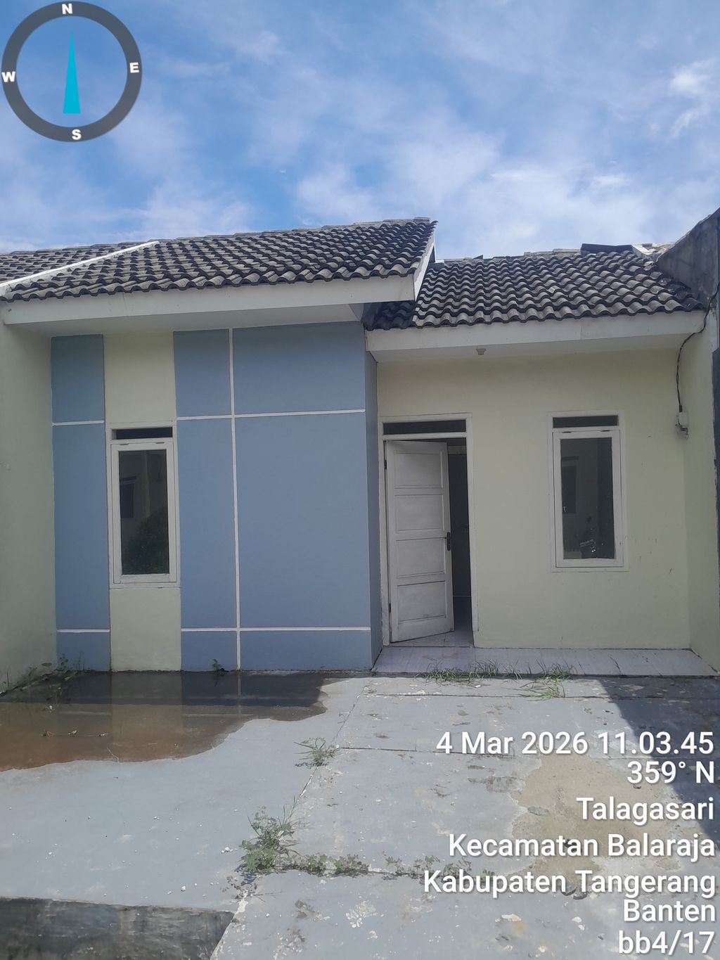 foto tampak rumah tipe 29/60 Komersil 26 perumahan GRIYA SUTERA BALARAJA TAHAP 3