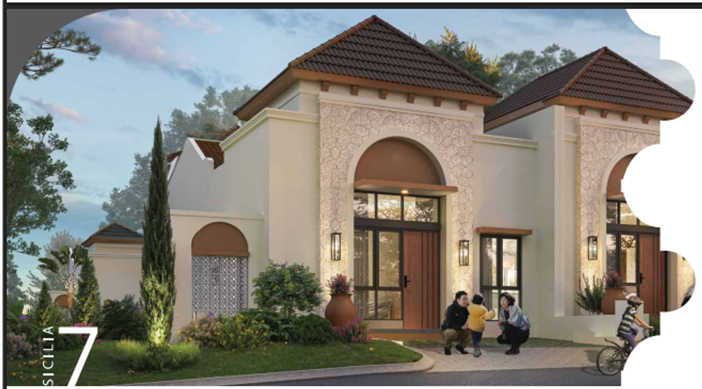 foto tampak rumah tipe SICILIA 7 - PA.02/02 perumahan PERUMAHAN CITRA CITY SENTUL KAWASAN REGULER 1
