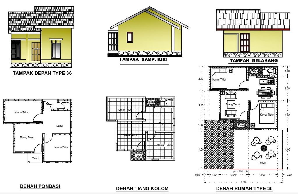 foto denah rumah tipe Grand perumahan Grand Ar-Raudah 7