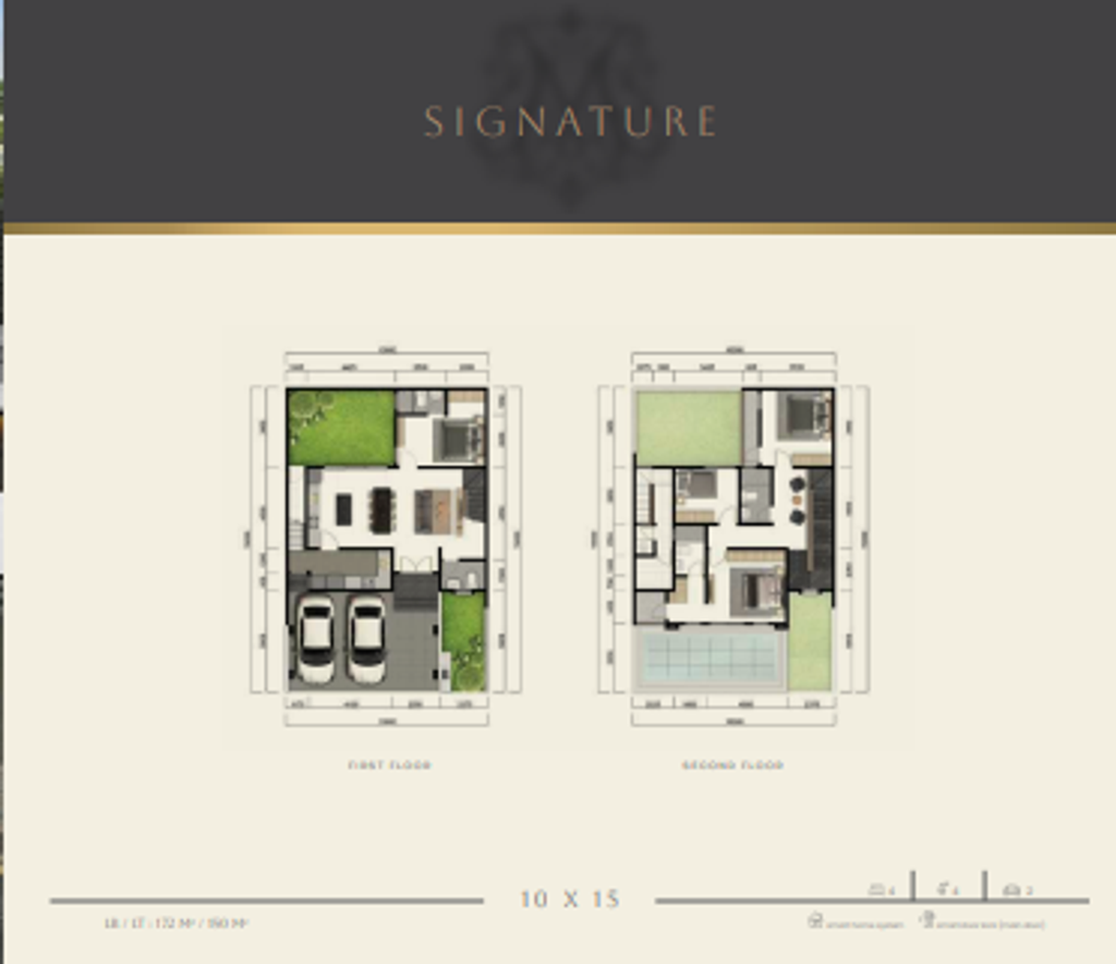 foto denah rumah tipe SIGNATURE STD - MTG perumahan PERUMAHAN CITRA CITY SENTUL KAWASAN PREMIUM