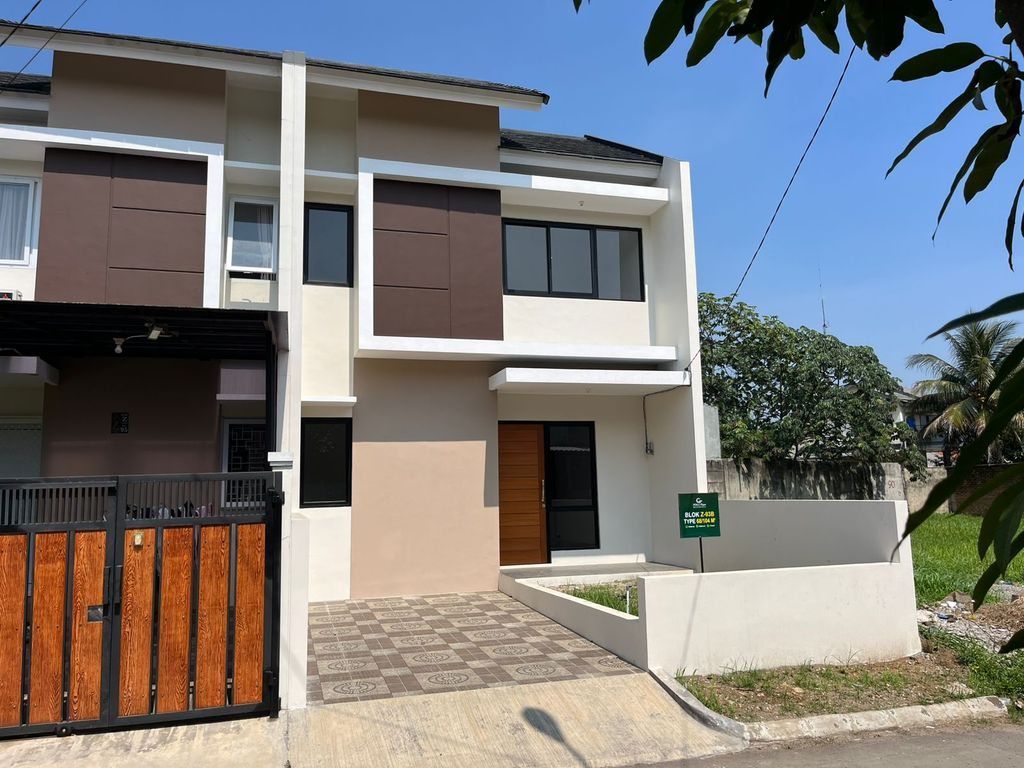 foto tampak rumah tipe Alamanda 72/101 perumahan KEBUN RAYA RESIDENCE