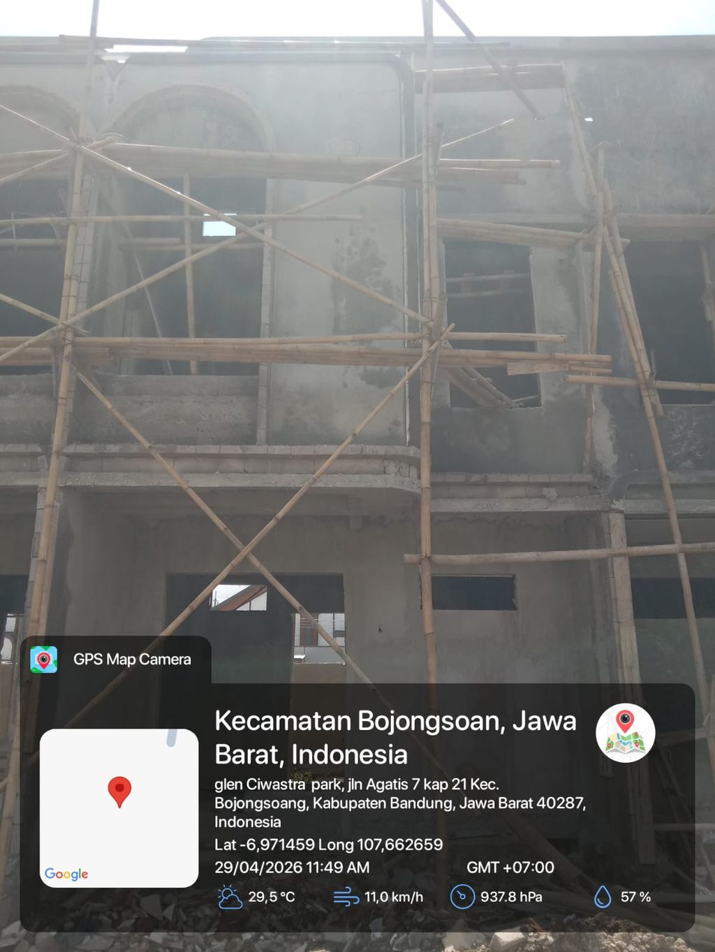 foto denah rumah tipe 38 Compact 2 Kamar HC (493) perumahan G-Land Ciwastra Park 2