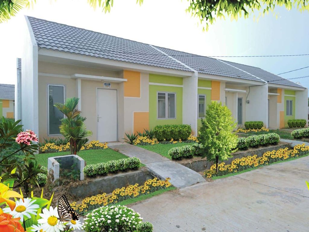 foto tampak rumah tipe MAWAR perumahan Rajeg Gardenia