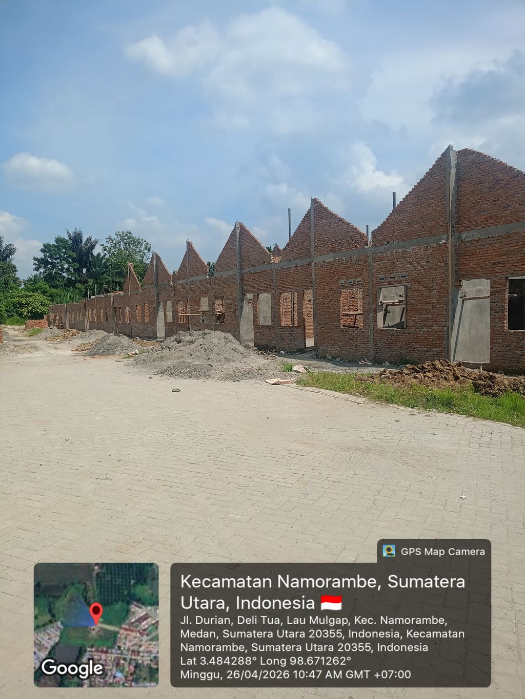 foto posisi tengah perumahan THE SCANDI 2