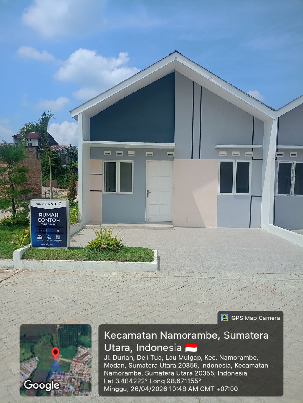 foto contoh rumah perumahan THE SCANDI 2