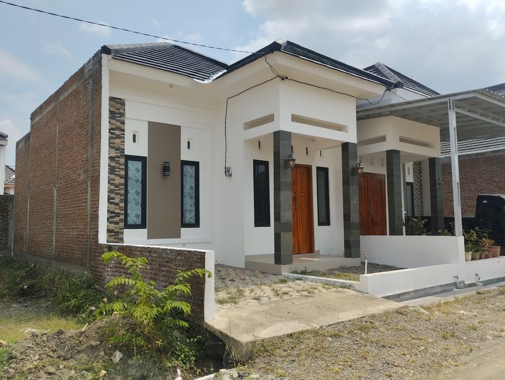 foto tampak rumah tipe 45/72 perumahan Griya Sakinah 2