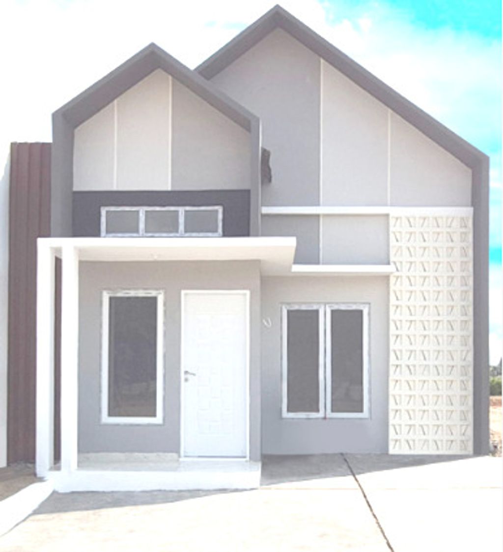 foto tampak rumah tipe Rumah Tinggal 54/105 (3) perumahan Duta Puri Residence Cluster C