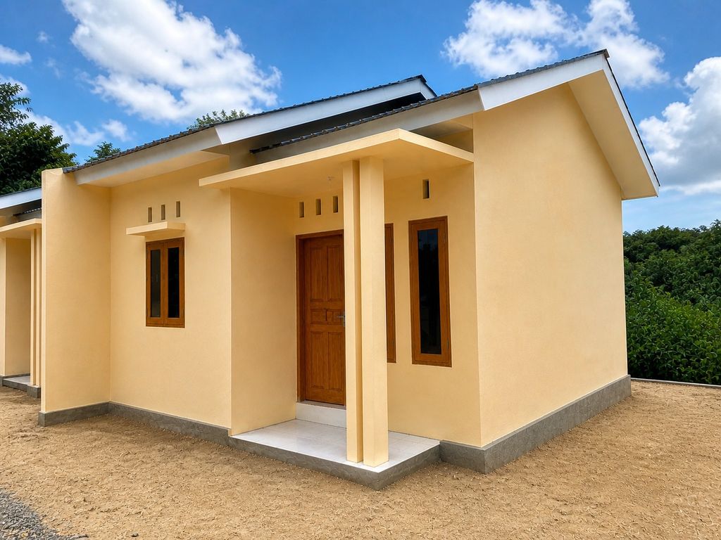 foto tampak rumah tipe 36 perumahan ERLANGGA MEGA RESIDENCE - BUKIT SULAA