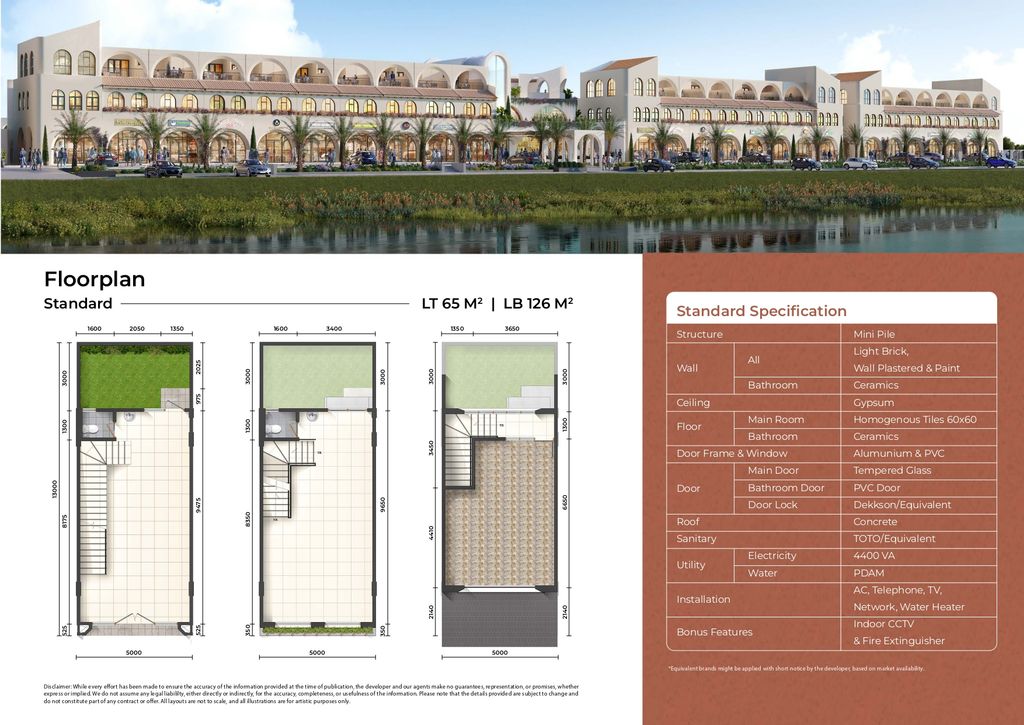 foto denah rumah tipe SOLEA TERRACE perumahan AEROHUB,AEROWORLD 8