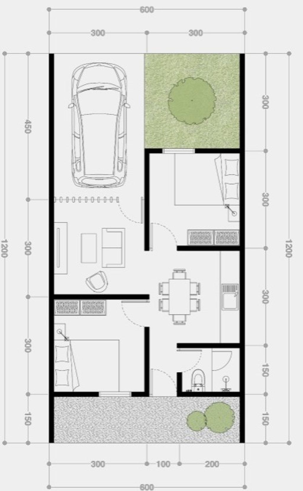 foto denah rumah tipe GRIYA TAMAN KAKTUS CLUSTER B perumahan GRIIYA TAMAN KAKTUS CLUSTER B