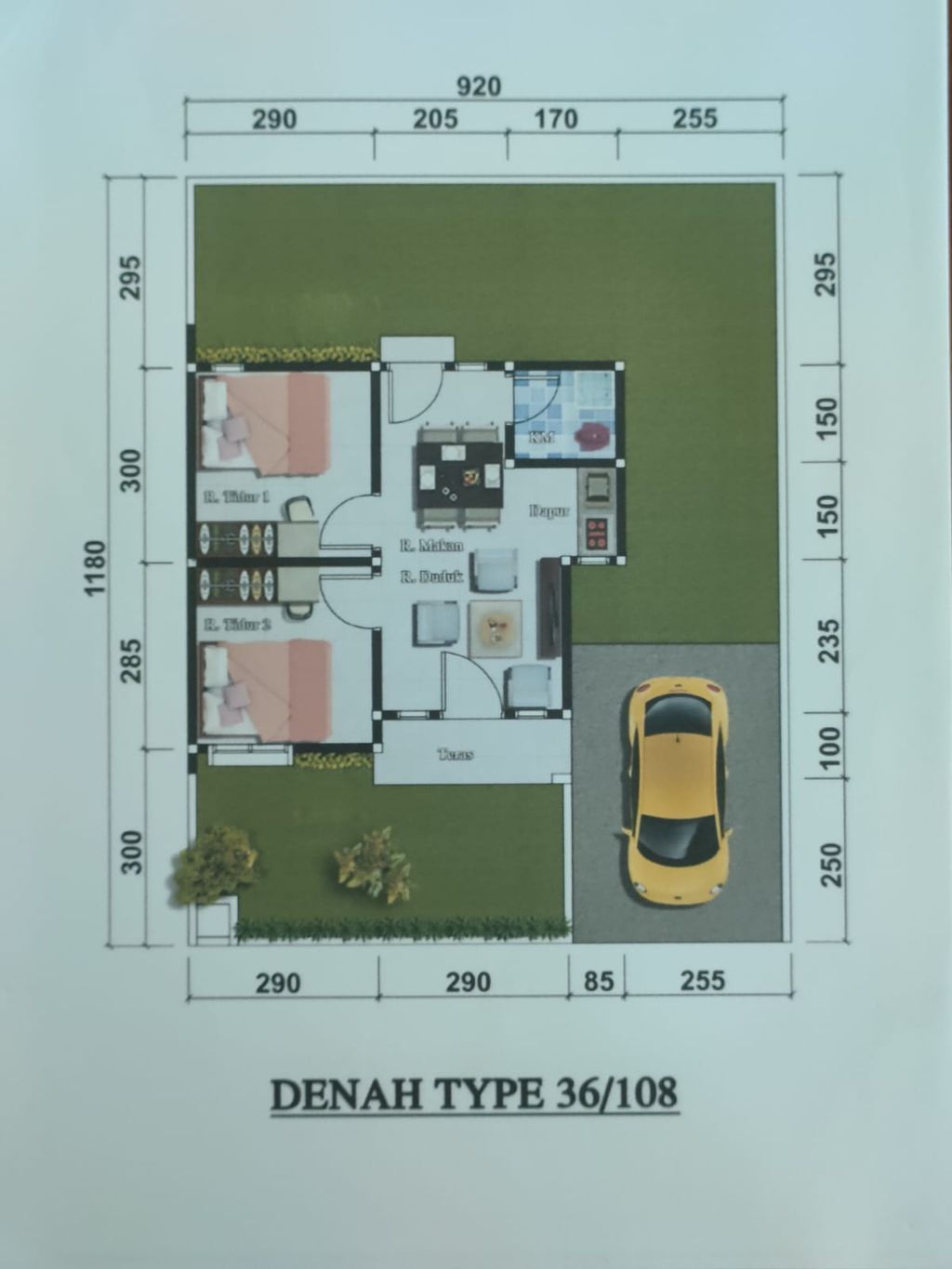 foto denah rumah tipe Subsidi perumahan NAILA ASRI RESIDENCE 3