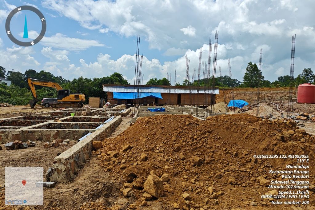 foto posisi tengah perumahan GRIYA CITRA LEPO-LEPO