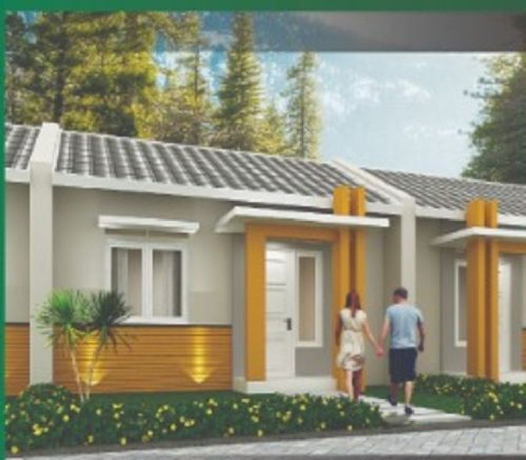 foto tampak rumah tipe 36/87 I4-15 perumahan COCO GARDEN