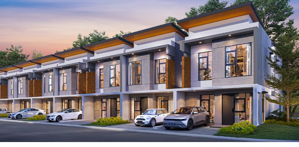 foto tampak rumah tipe BRYNN perumahan PARADISE RESORT CITY
