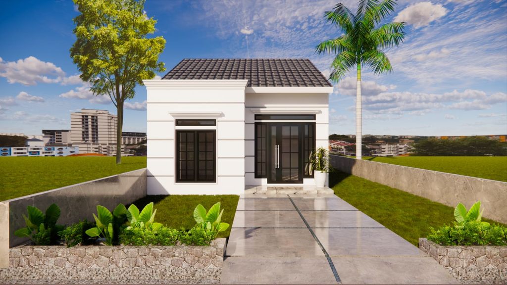 foto tampak rumah tipe 36 perumahan MELODY MAKMUR RESIDENCE