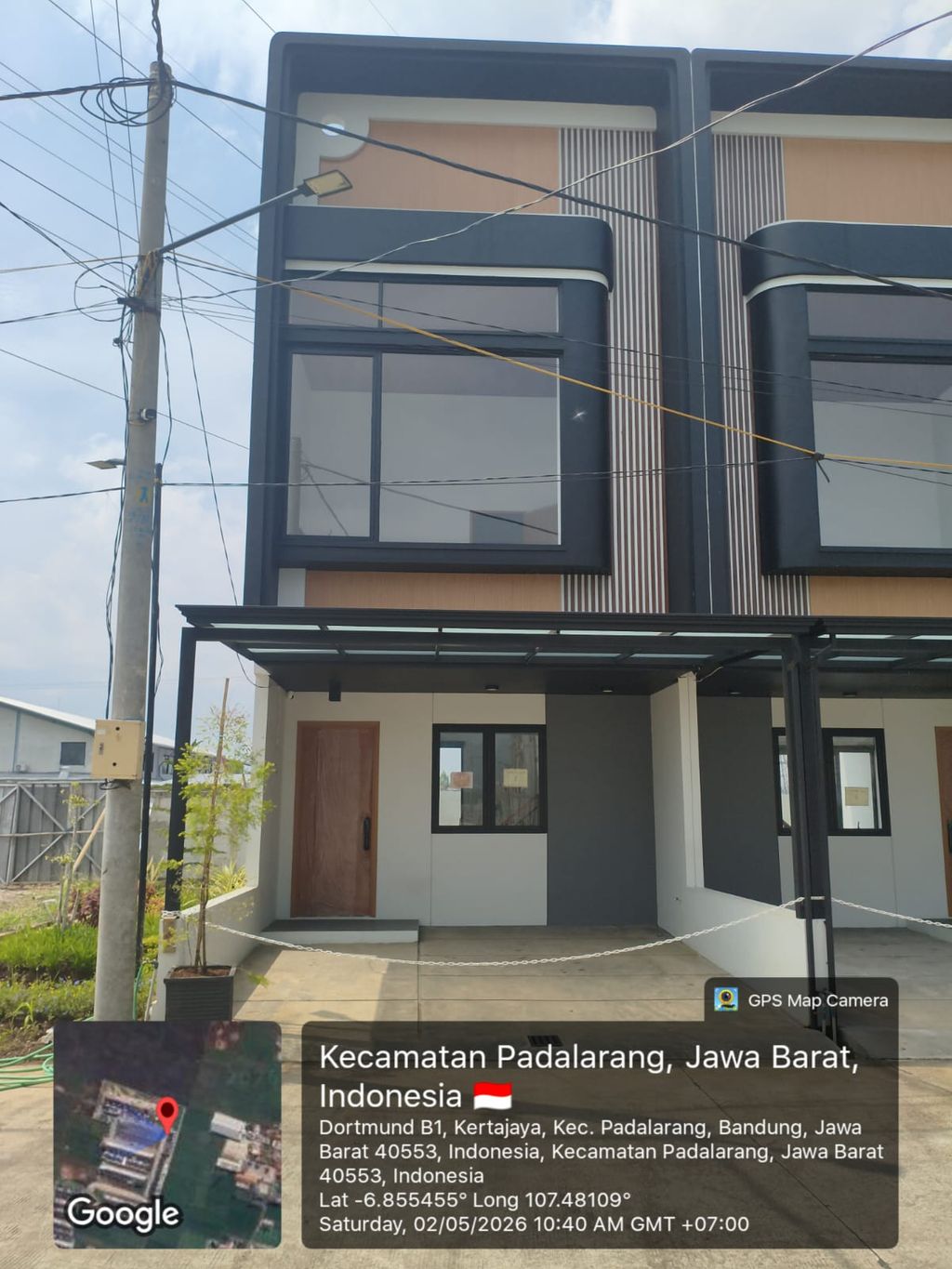 foto tampak rumah tipe 60 Compact Minimalis HC (746) perumahan Cluster Everton
