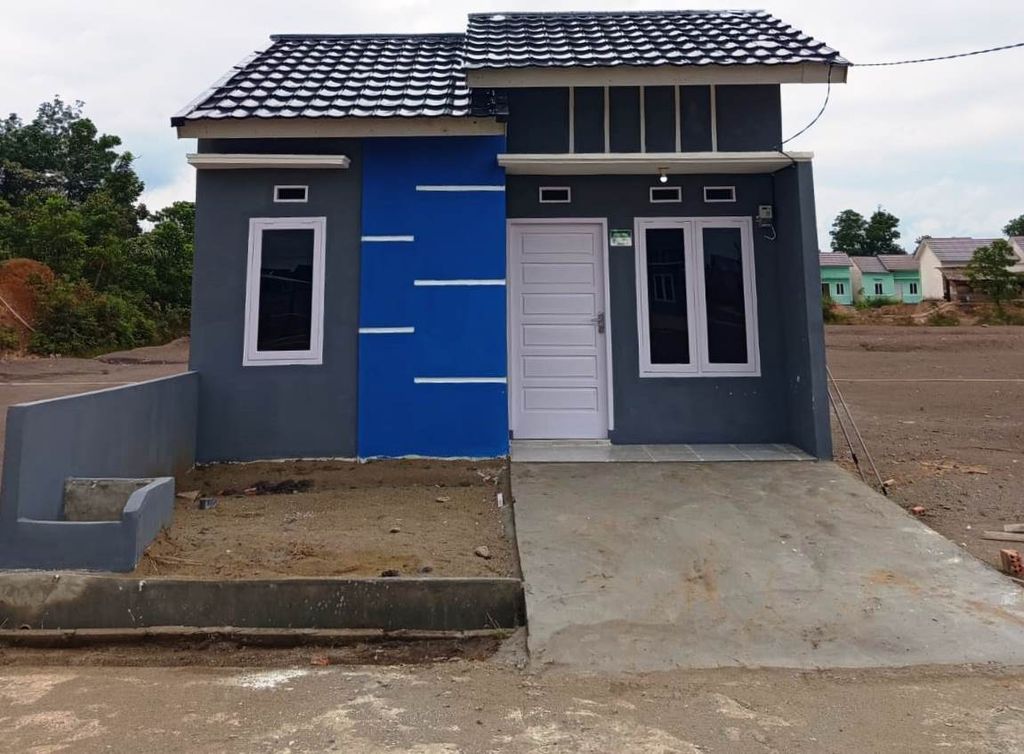 foto tampak rumah tipe 36 New perumahan PERMATA VILLAGE.