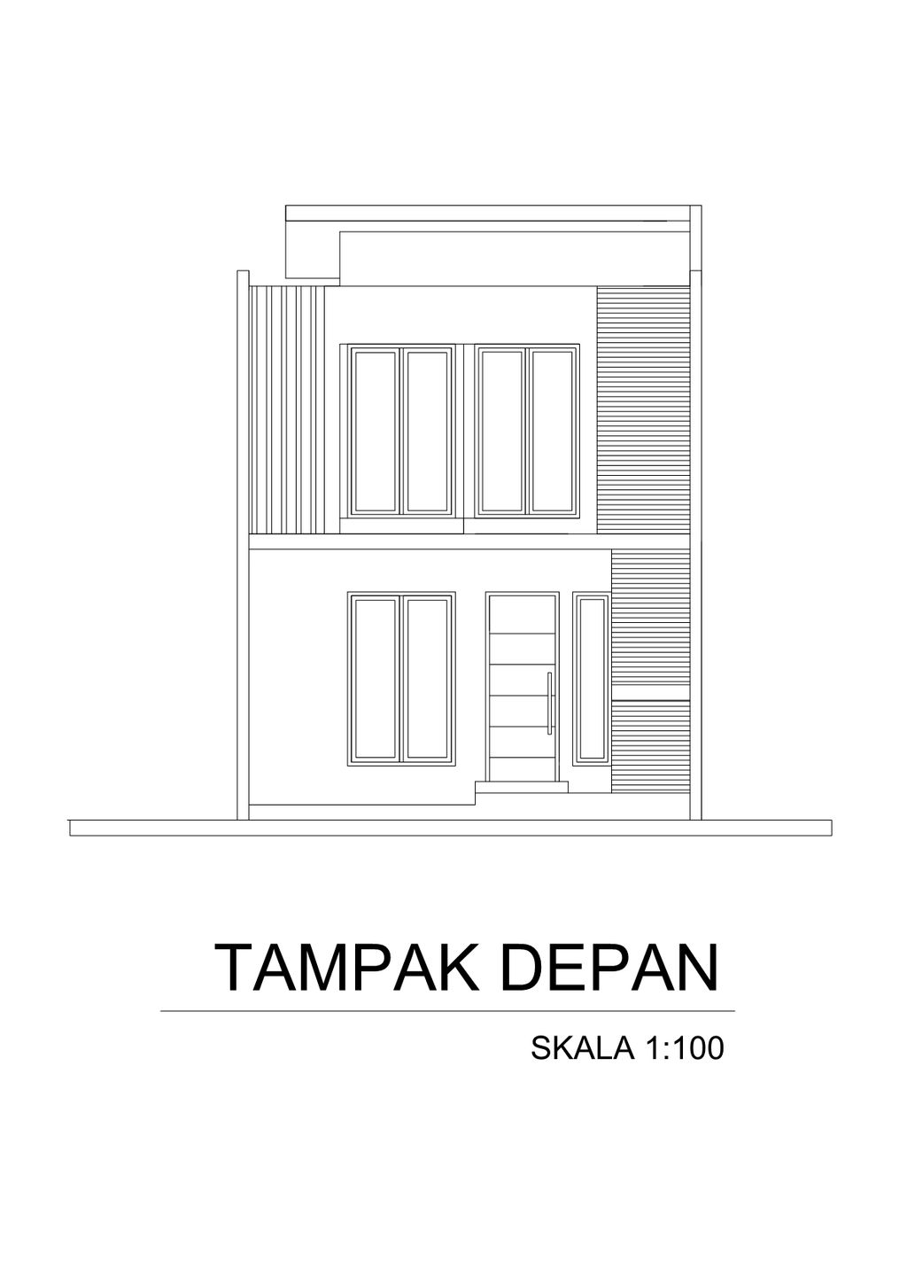 foto tampak rumah tipe 76/96 perumahan Pakuan Hill