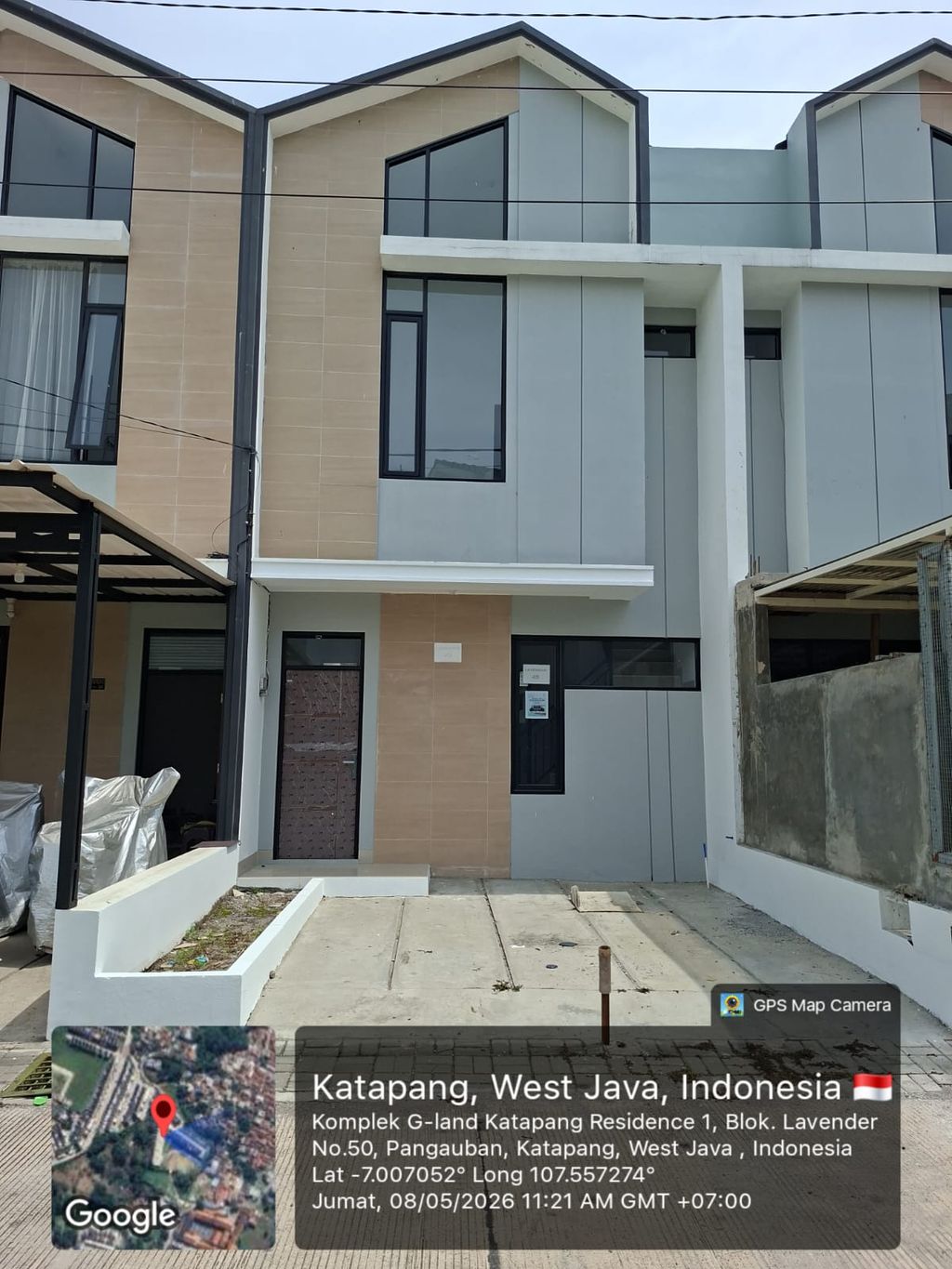 foto tampak rumah tipe 50 Compact (3 Kamar) High Ceiling (398) perumahan G-Land Katapang Residence 1