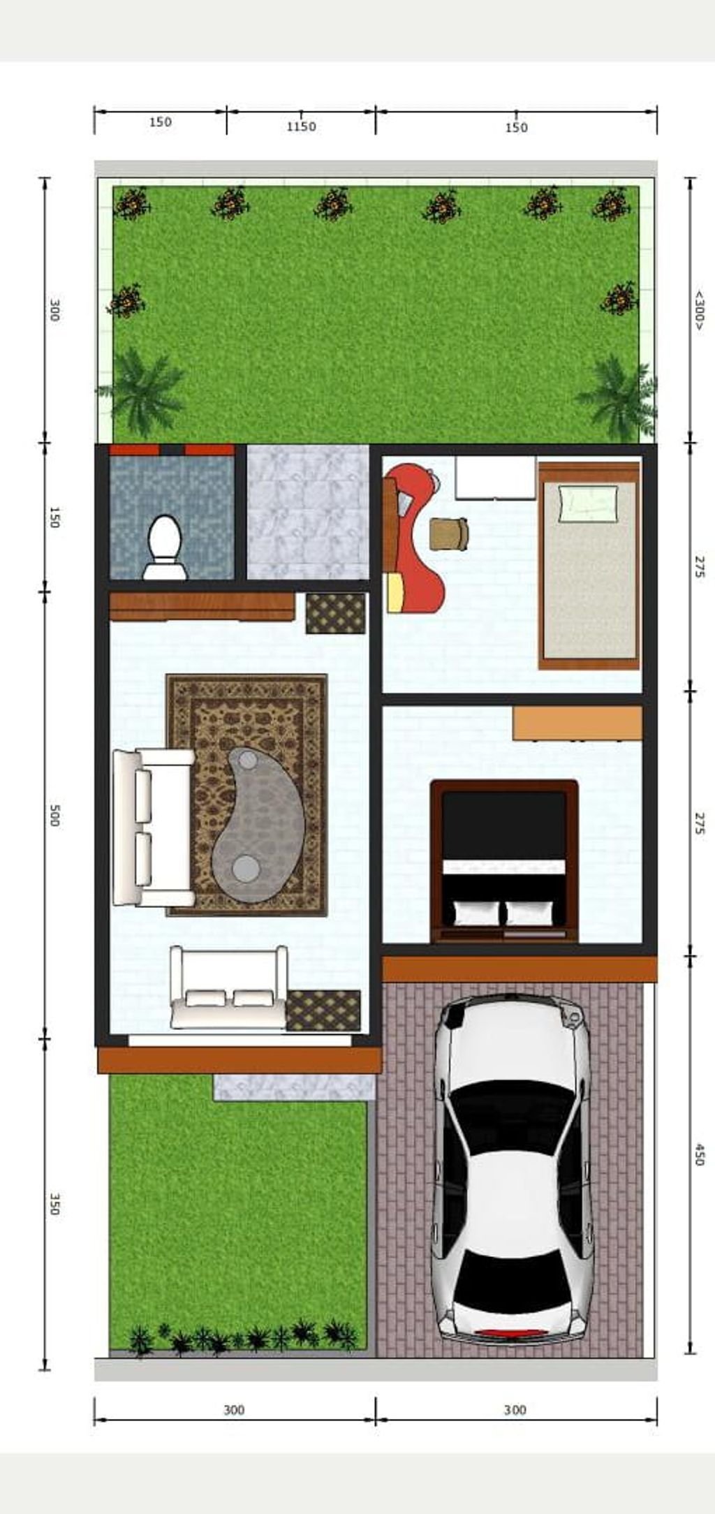 foto denah rumah tipe 36/72 NEW perumahan PURNAMA RESIDENCE TAHAP 3