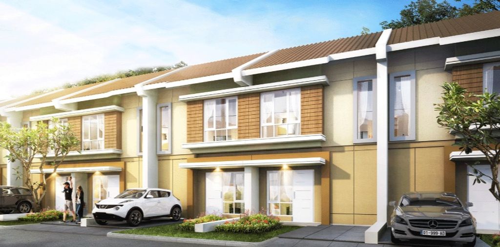 foto tampak rumah tipe CANARY perumahan PARADISE RESORT CITY