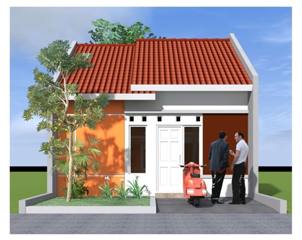 foto tampak rumah tipe 36 perumahan Bougenville Permai