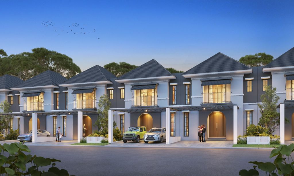 foto tampak rumah tipe Vermont perumahan CITRAHARMONI - CLUSTER NEWYORK - CAMBRIDGE